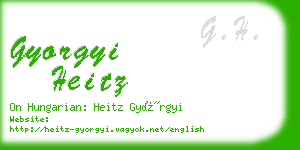 gyorgyi heitz business card